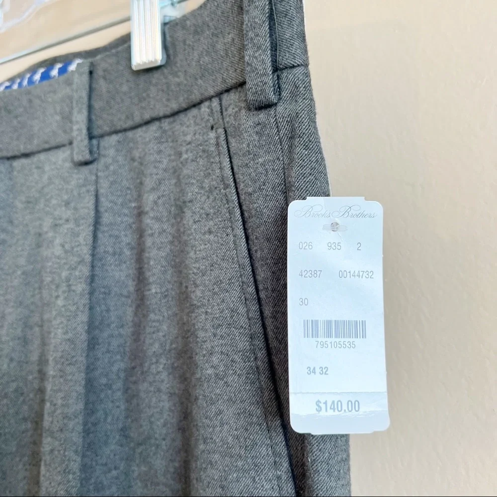 NWT BROOKS BROTHERS Red Fleece men’s pants size 34 x 32 MSRP $140 - Picture 3 of 7